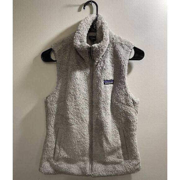 Patagonia Gray Los Gatos Vest Womens Size Small Full Zip High Pile Jacket - Picture 1 of 5